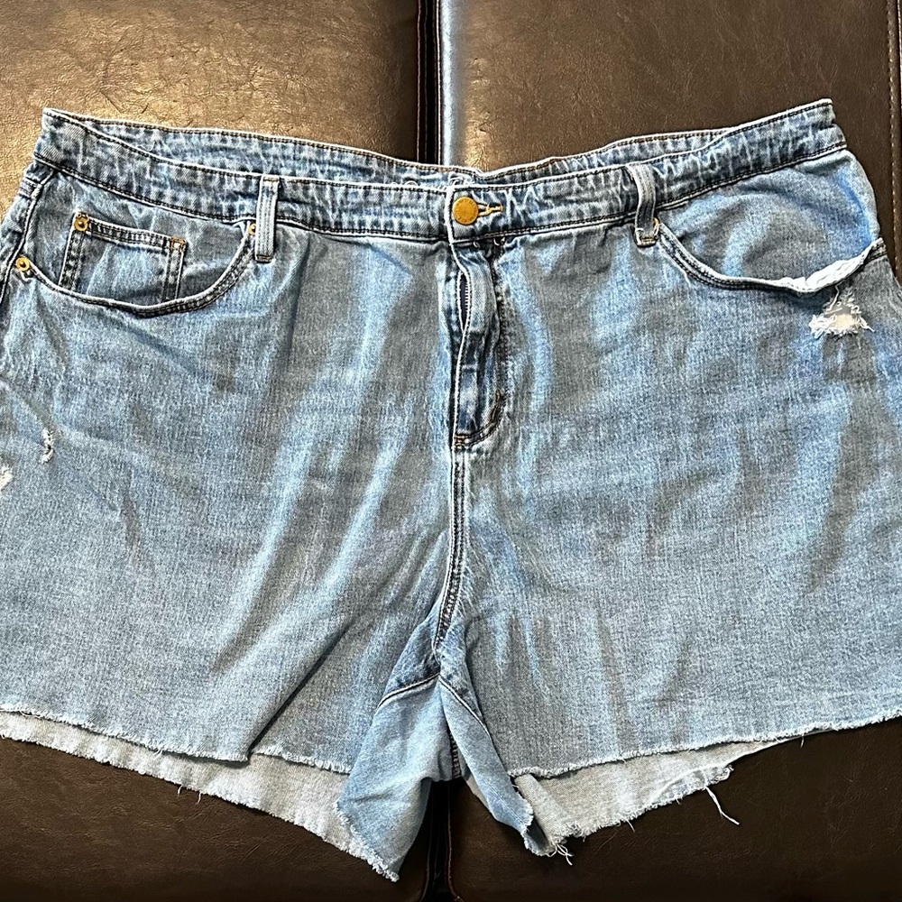 Universal Thread Light Blue Distressed Jean Shorts